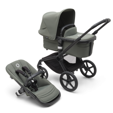 Bugaboo Fox 5 completo NEGRO/VERDE BOSQUE-VERDE BOSQUE