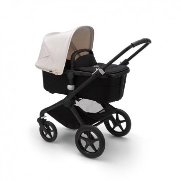 Carrito Bugaboo Fox 2 con capazo y silla capota blanca natural