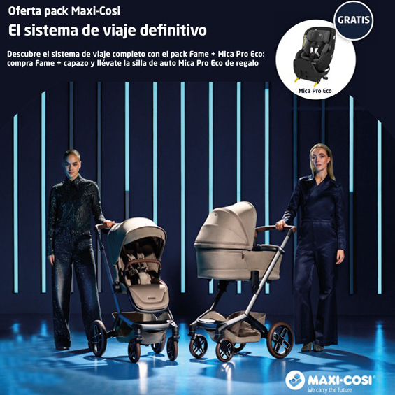 Nueva silla de bebé Maxi Coxi  en el parquecillo